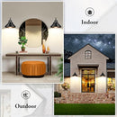 BRIGHTEVER Gooseneck Outdoor Wall Sconces 2-Pack 10.23" Large - Black - Like New