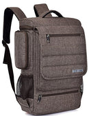 18.4 Inch Laptop Backpack,BRINCH Water Resistant Large Travel Backpack - Brown - Brand New