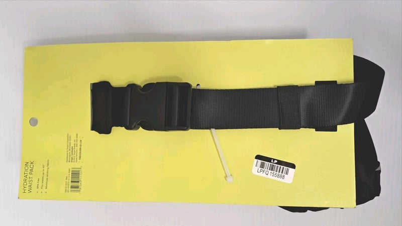 ALL IN MOTION HYDRATION WAIST PACK RUNNING BELT TWO 10OZ WATER BOTTLES. - BLACK - Brand New