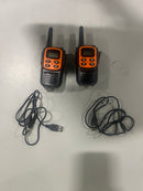 TWO WAY RADIO, FRS RADIO LICENSE FREE, 2 PACK - ORANGE/BLACK - Like New