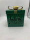 JOY TO THE WORLD CHRISTMAS GIFT BOX WITH LID - GREEN - Like New