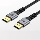 MVTV 1.5M DISPLAYPORT TO DISPLAYPORT CABLE HDR 1.4 MALE TO MALE 8K - BLACK/GRAY - Like New