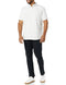 AMAZON ESSENTIALS MEN'S SLIM SHIRT VERTICAL STRIPE L Grey/White - Brand New