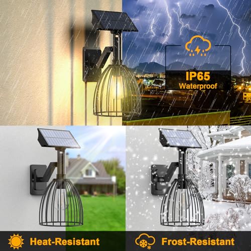 COLLASIS OUTDOOR WALL LIGHTS METAL WALL-MOUNTED SCONCE CO-A01 2 PACK - BLACK - Like New