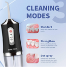 MAKJUNS MK-BLACK Water Dental Flosser 3 Modes 4 Jets - Scratch & Dent