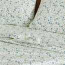 PATINA VIE MAISON COTTON RAYON FROM BAMBOO BLEND SHEET SET - KING - BLUE FLORAL - Like New