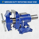 YOST VISE 750-E MULTI-JAW ROTATING VISE 2 IN 1 MULTIPURPOSE BENCH - BLUE - Like New
