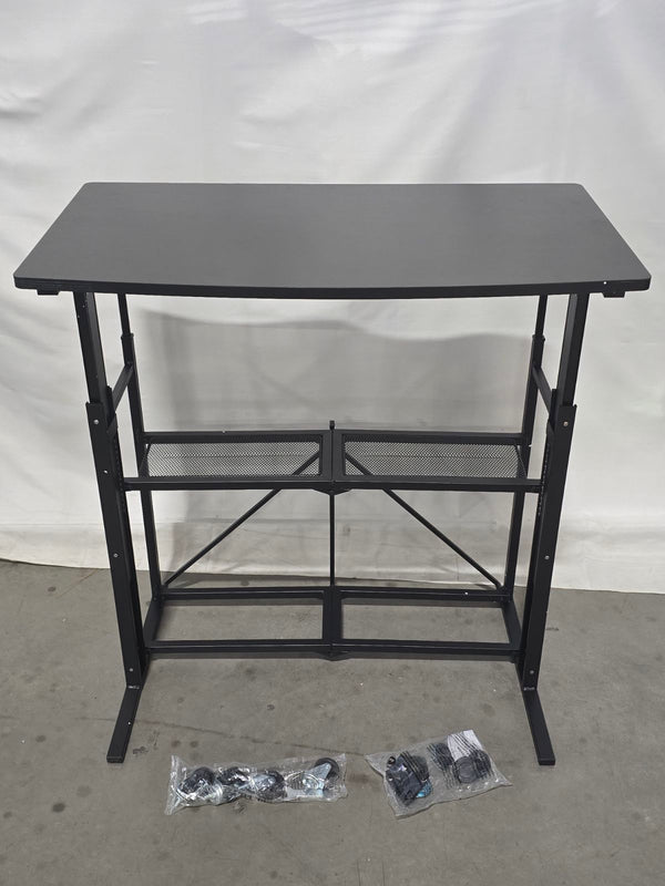 POP-IT COLLAPSIBLE AND ADJUSTABLE SIT OR STAND DESK - BLACK - Scratch & Dent