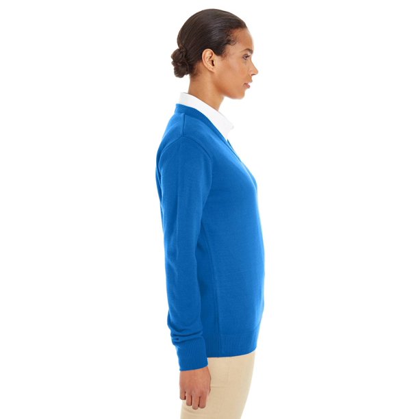 M420W Harriton Ladies' Pilbloc™ V-Neck Sweater New