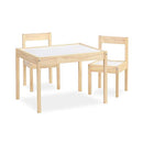 Baby Relax Hunter 3-Piece Kiddy Table & Chair, Natural/White Table Set - Like New
