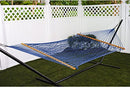 BLISS HAMMOCKS BH-410BLU 60IN Wide Cotton Rope Hammock - Blue - Like New