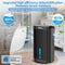 KNKA DEHUMIDIFIER 95 OZ WATER TANK QUIET DEHUMIDIFIER - BLACK - Like New