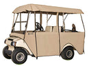 CLASSIC ACCESSORIES FAIRWAY DELUXE 4-SIDED 4-PERSON GOLF CART ENCLOSURE - SAND - Like New