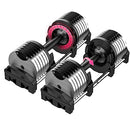 FF Finer Form Finer Form Adjustable Dumbbells 5-32.5LB - BLACK & STEEL - Like New