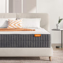 SWEETNIGHT QUEEN MATTRESS-QUEEN SIZE MATTRESS 10" MEMORY FOAM - WHITE/GREY - Brand New