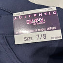 AUTHENTIC GALAXY UNIFORM GIRL'S SKINNY UNIFORM PANTS - SIZE: YOUTH 7/8 - NAVY - Brand New
