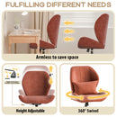 ZZW CRISS CROSS CHAIR WITH WHEELS WIDE CROSS LEGGED, ARMLESS TALL BACK - OATMEAL - Like New