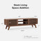 CHILIHOM 59" MID-CENTURY MODERN TV STAND - WALNUT - Like New