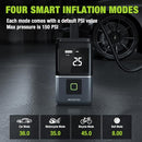 WORKPRO Tire Inflator Portable Air Compressor-12V 150PSI 3-in-1 Tire Pump - Gray - Like New