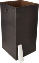 ONE EARTH COMPANY ONE EARTH CORRUGATED CARDBOARD TRASH BOXES - BLACK - Like New