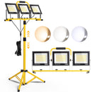 NORDIC HYGGE 31000 LUMEN LED WORK LIGHTS 3 HEAD INDIVIDUAL SWITCH - BLK/YELLOW - Like New