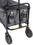 AMAZON BASICS COLLAPSIBLE HEAVY DUTY UTILITY WAGON JC163 - GRAY - Like New