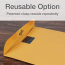 QUALITY PARK POSTAGE SAVING CLEARCLASP, CHEESE BLADE FLAP, BROWN/KRAFT (43768) - Like New