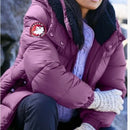 CANADA WEATHER GEAR WOMEN’S HOODED PUFFER COAT JACKET, PURPLE, X-LARGE, OLCW643 - Brand New
