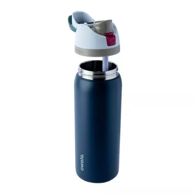 OWALA 32OZ FREESIP STAINLESS STEEL WATER BOTTLE - NAVY NIGHTS - Like New