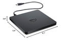 DE51NB60 DELL USB SLIM DVD +/- RW DRIVE DW316 - PLUG AND PLAY - BLACK - Like New