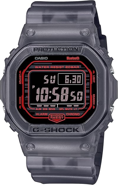 Casio G-Shock Mens G-Shock DWB5600G-1 DW-B5600G-1ER One Size - Clear Black - Like New