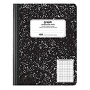 OFFICE DEPOT MARBLE QUAD COMPOSITION BOOK 7 1/2" X 9 3/4" - BLACK/WHITE - Like New