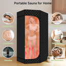 ESSEN BLISSED PORTABLE STEAM SAUNA,HOME SAUNA TENT 3L 1500W STEAMER - BLACK - Like New