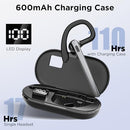 TERUNSOUL BLUETOOTH HEADSET V5.3 WIRELESS BLUETOOTH EARPIECE 600MAH - BLACK - Like New