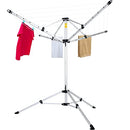 JS HANGER DRYING NATURAL CLOTHES AIRER OUTDOOR PORTABLE 4-ARM ALUMINUM - SILVER - Like New