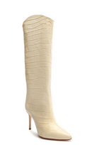 MARYANA BOOT BY SCHUTZ - SIZE: WOMEN 6 - EGGSHELL - Like New