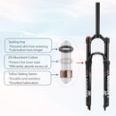 LANXUANR 26/27.5/29" Magnesium Alloy Mountain Bike Fork Matte Black - Brand New