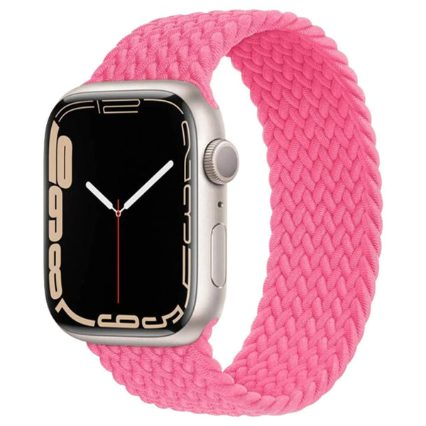 APPLE FLAMINGO BRAIDDED SOLO LOOP 44MM SIZE 9 - FLAMINGO PINK - Brand New