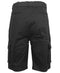 BLU ROCK MEN'S FLEX STRETCH CARGO SHORTS - 38 - BLACK - Brand New