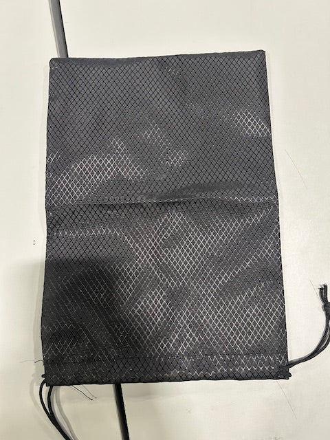 GENERIC BLACK 7" BY 10" DRAWSTRING BAG - BLACK - Like New