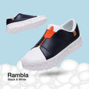 UIN LAS RAMBLAS W1520157 - SIZE: WOMEN 8 - BLACK & WHITE - Like New