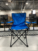 TREK OUTDOOR LIVING SOLUTIONS HEAVY DUTY CAMPING CHAIR - BLUE - Brand New