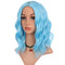eNilecor Blue Wig Short Colored Wigs Bob Wig for Women Natural Wavy Colorful - Brand New