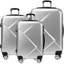 TIKTUN 3 PIECE LUGGAGE SET - SILVER - Like New