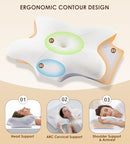 FAIORD Cervical Pillow for Neck Pain Relief - Cooling Memory Foam,Light Gray - Like New