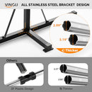 VINGLI 18FT Pool Cover Reel Set, Retractable Cover Roller Standard - Grey - Brand New