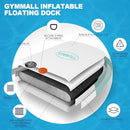 GYMYALL INFLATABLE FLOATING DOCK PLATFORM 10FT*8FT AIR FLOATING ISLAND - Orange - Like New