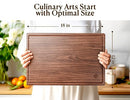 Dofira Large American Black Walnut Wood Cutting Board 18x12" [Gift Box] - Brand New