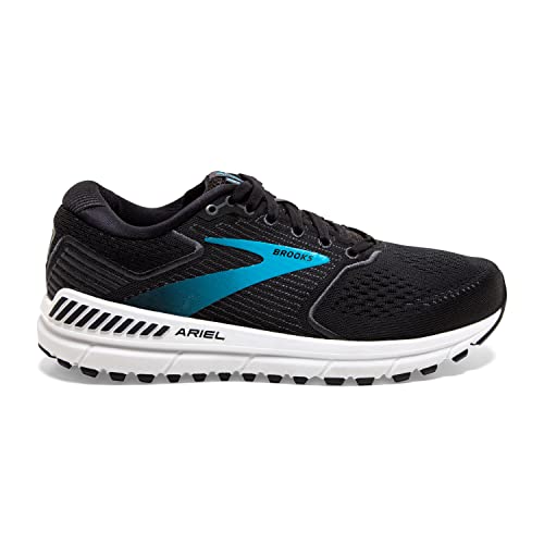 Brooks Women's Ariel '20 Running Shoe - Black/Ebony/Blue - Size 6 Wide - Like New