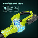 Lazyboi LA808-20V Heavy Duty Cordless Leaf Blower with 2.0 Ah Lithium Battery Like New